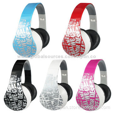 MP3 Headphones with FM Radio, Mic for iPhone/Smartphones/Tablet PCs, 8 Hours Working Time